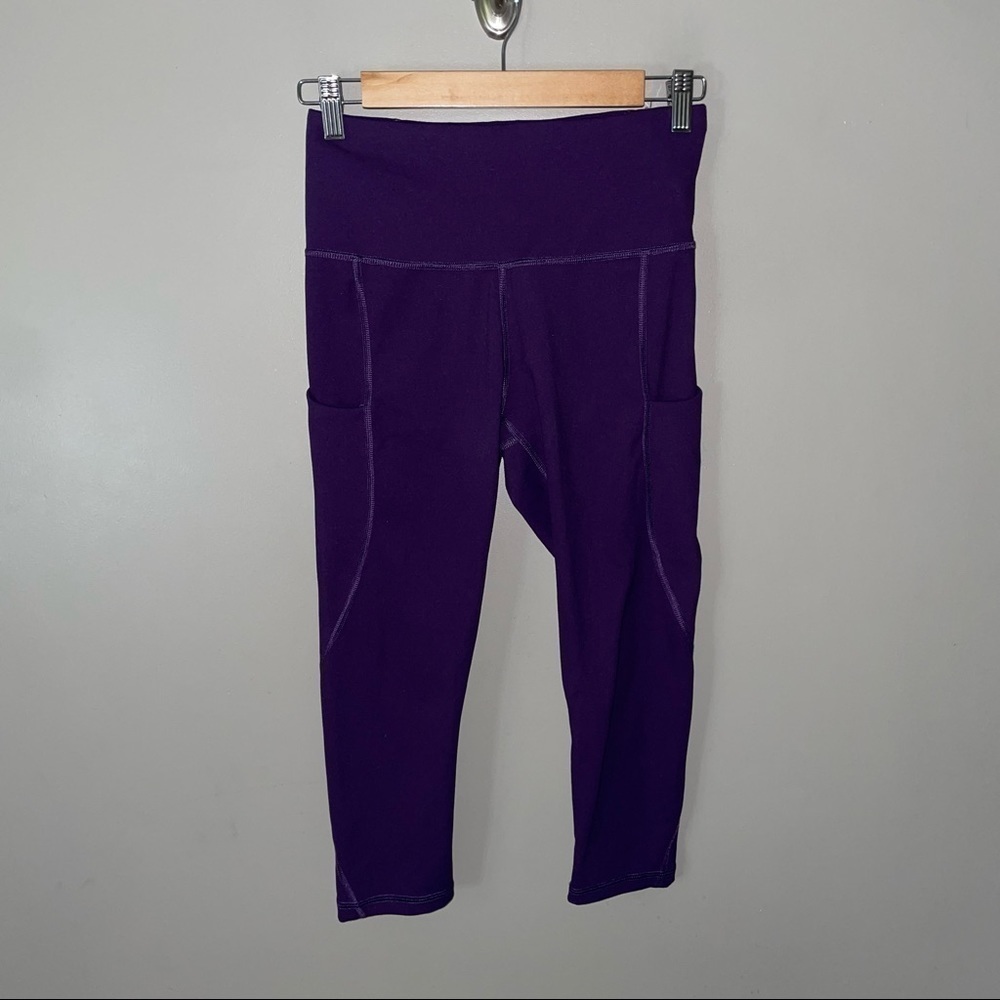 Funani Purple Capri Leggings